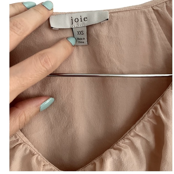Joie 100% Silk Ruffle Blouse – Romantic Feminine Chic xxs - Picture 3 of 7